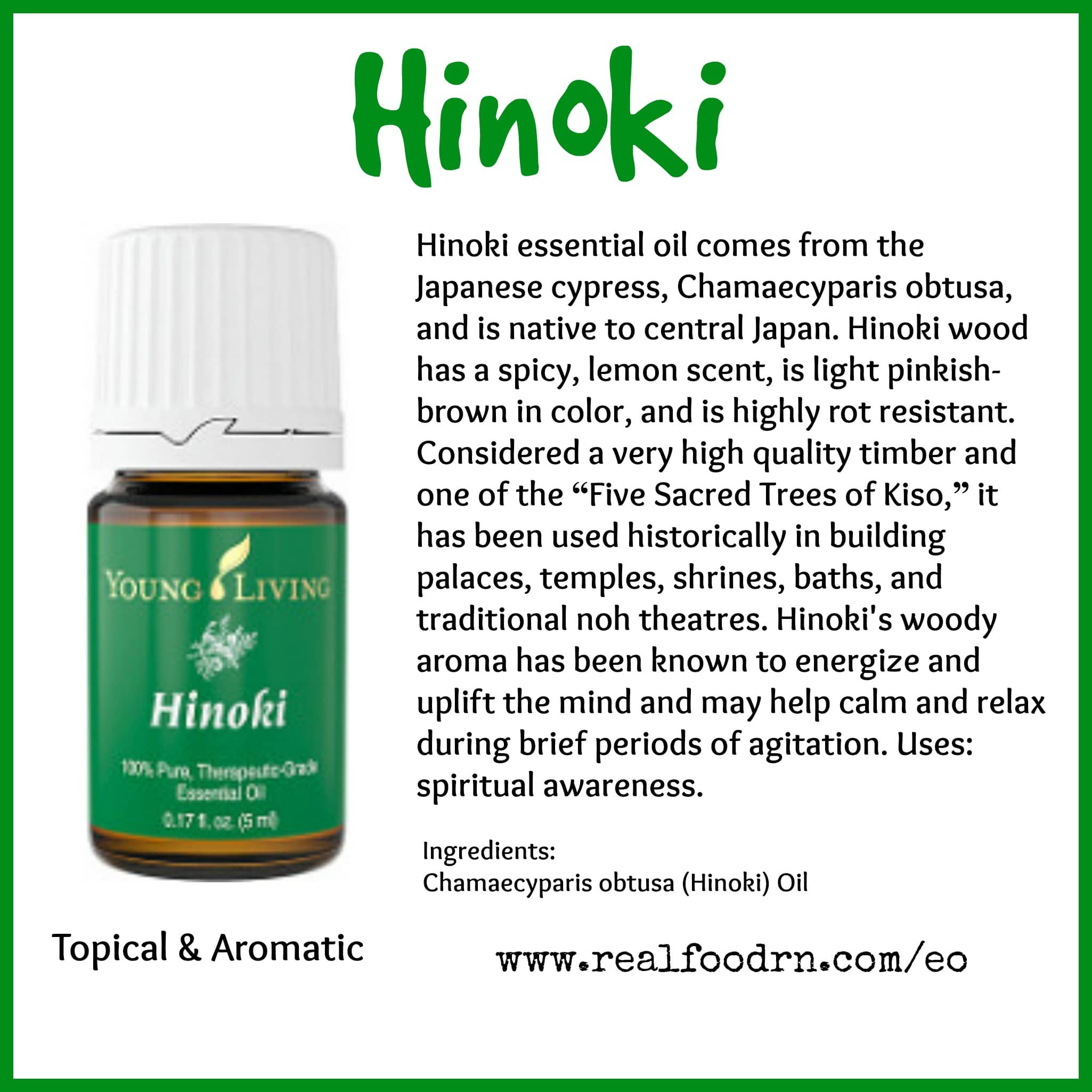 Hinoki Essential Oil Pin