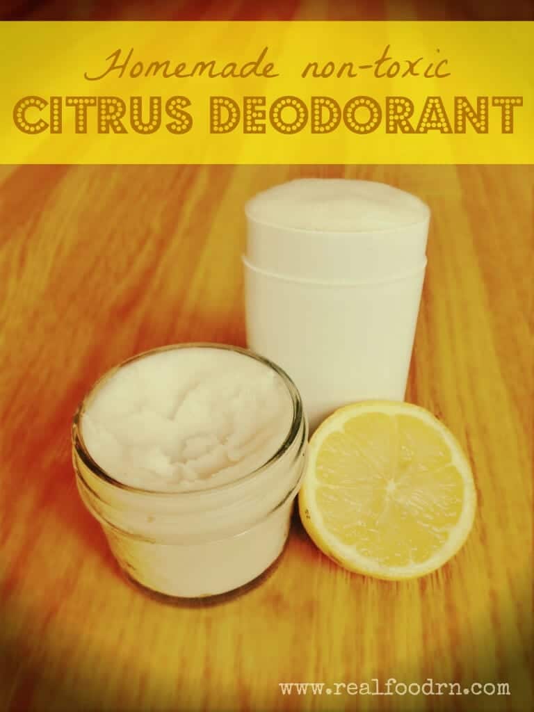 Non-toxic Citrus Homemade Deodorant | Real Food RN