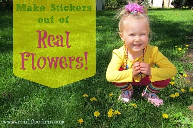 Make Stickers Out of Real Flowers! | Real Food RN
