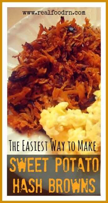 Quick & Easy Sweet Potato Hash Browns | Real Food RN