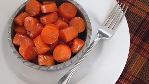 Maple & Bacon Glazed Carrots