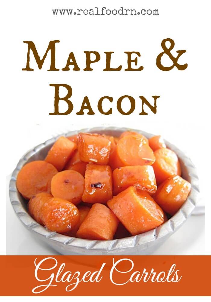 Maple & Bacon Glazed Carrots | Real Food RN
