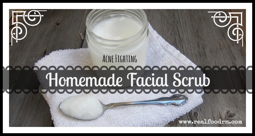 Acne Fighting Homemade Facial Scrub | Real Food RN
