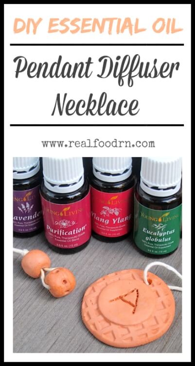 DIY Essential Oil Pendant Diffuser Necklace | Real Food RN