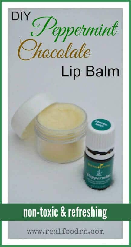 Peppermint Chocolate Lip Balm | Real Food RN