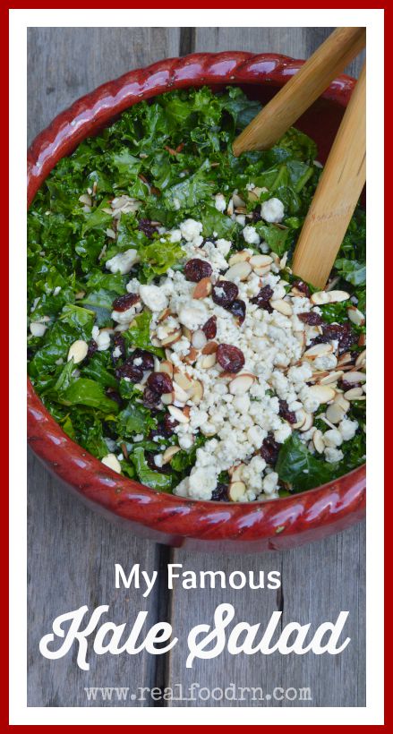 My Famous Kale Salad Recipe | Real Food RN 