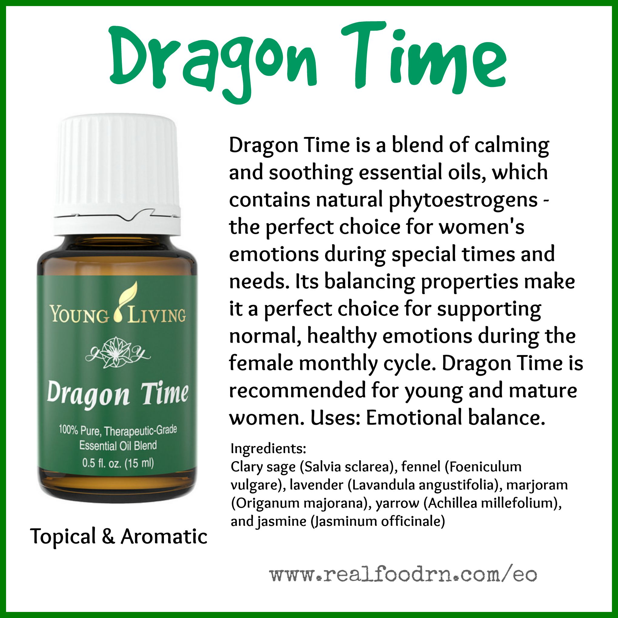 Dragon Time Essential Oil Pin