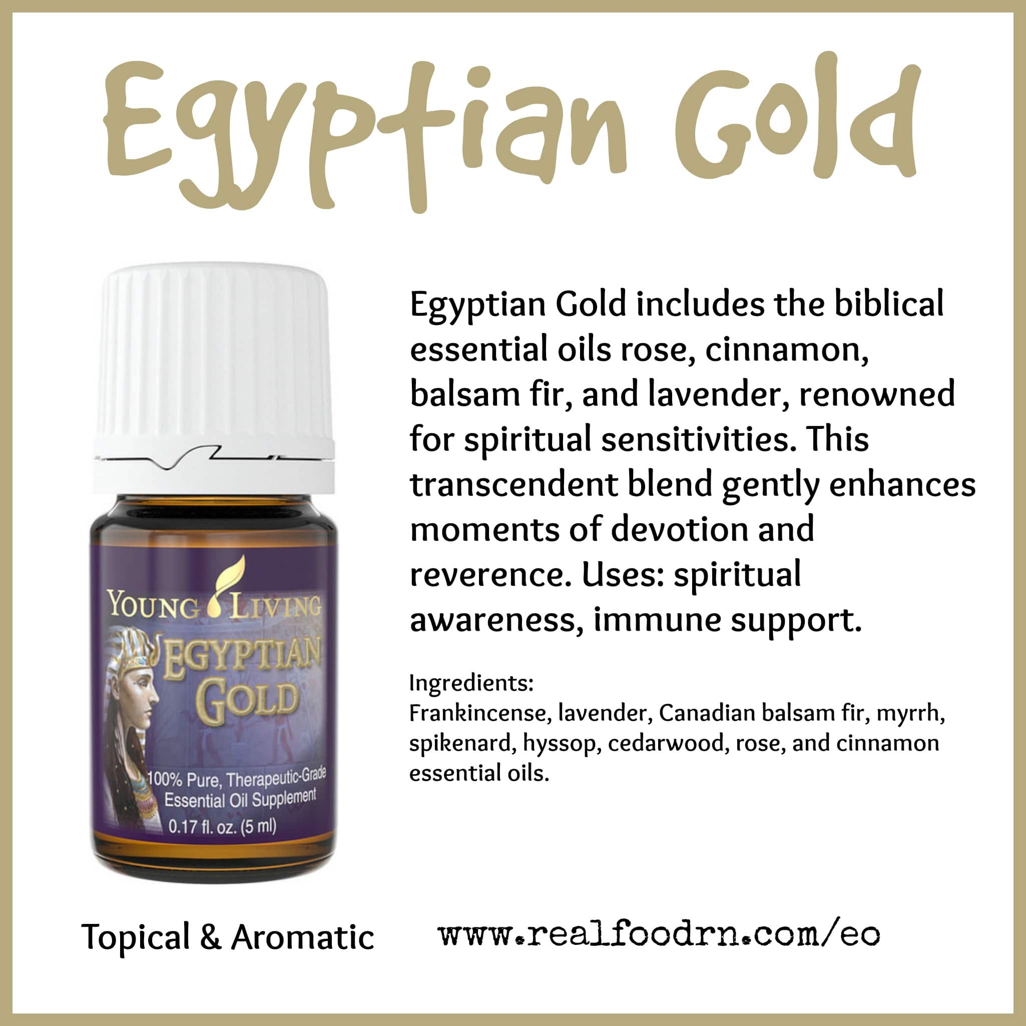 Egyptian Gold Essential Oil Pin