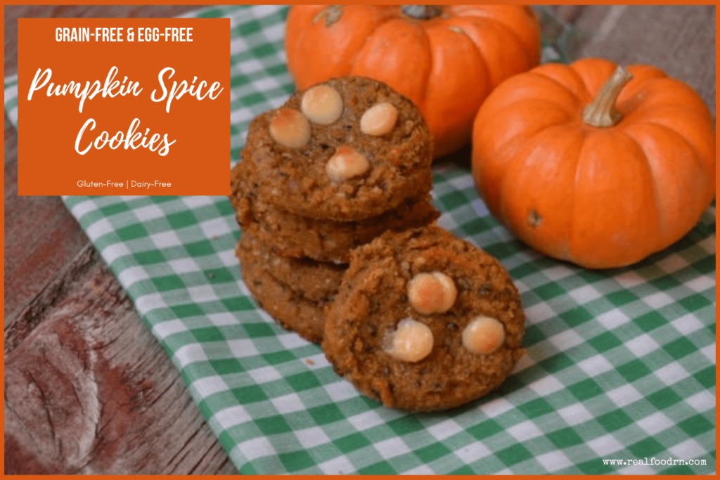 Grain-Free, Egg-Free, Dairy-Free Pumpkin Spice Cookies | Real Food RN