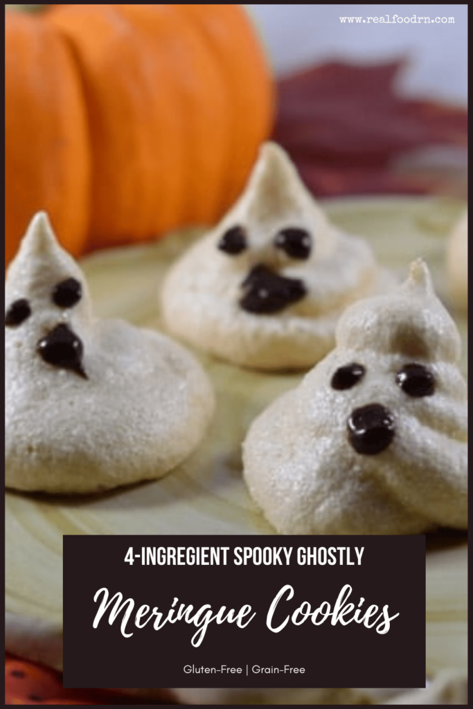 Spooky Ghostly Meringue Cookies | Real Food RN
