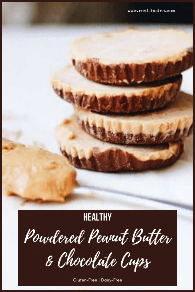 Healthy Powdered Peanut Butter and Chocolate Cups | Real Food RN