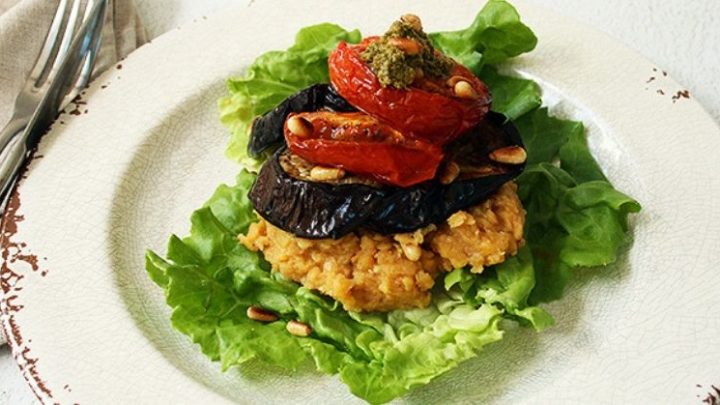 Lentil Recipes Grilled Vegetable Stack | Real Food RN