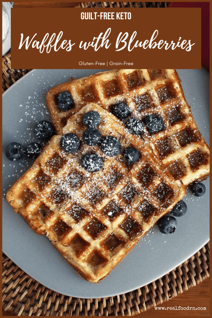 Guilt-Free Keto Waffles with Blueberries | Real Food RN