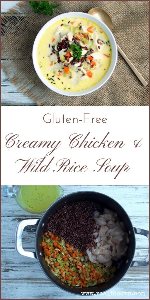 Gluten-Free Creamy Chicken & Wild Rice Soup | Real Food RN