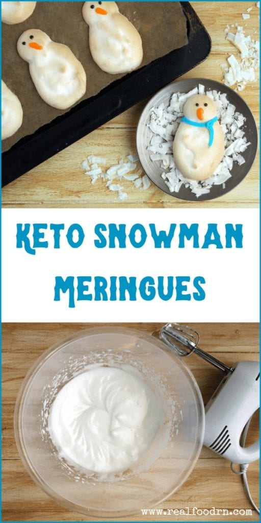 Keto Snowmen Meringues | Real Food RN