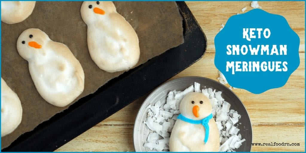 Keto Snowmen Meringues | Real Food RN