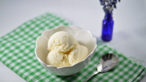 Easy Homemade Vanilla Lavender Ice Cream | Real Food RN