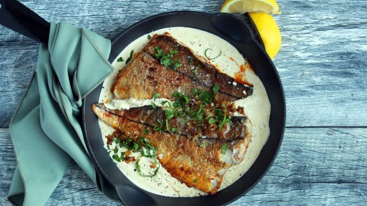 Paprika Fish with Herbed Sour Cream Sauce | Real Food RN