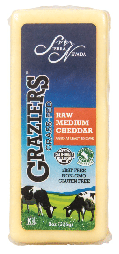 Raw Grass-Fed Cheddar Cheese 