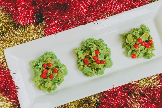 Christmas Cornflake Wreath Cookies (Made Healthier) | Real Food RN