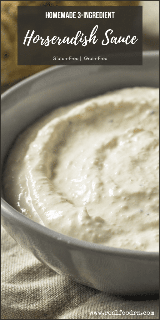 Homemade 3-Ingredient Horseradish Sauce | Real Food RN