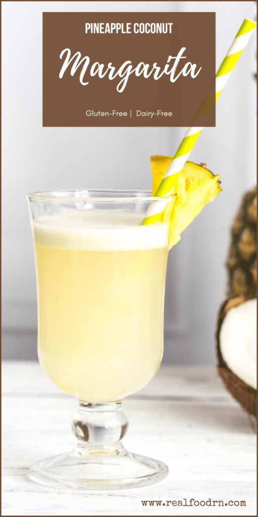 Dairy-Free Pineapple Coconut Margarita | Real Food RN