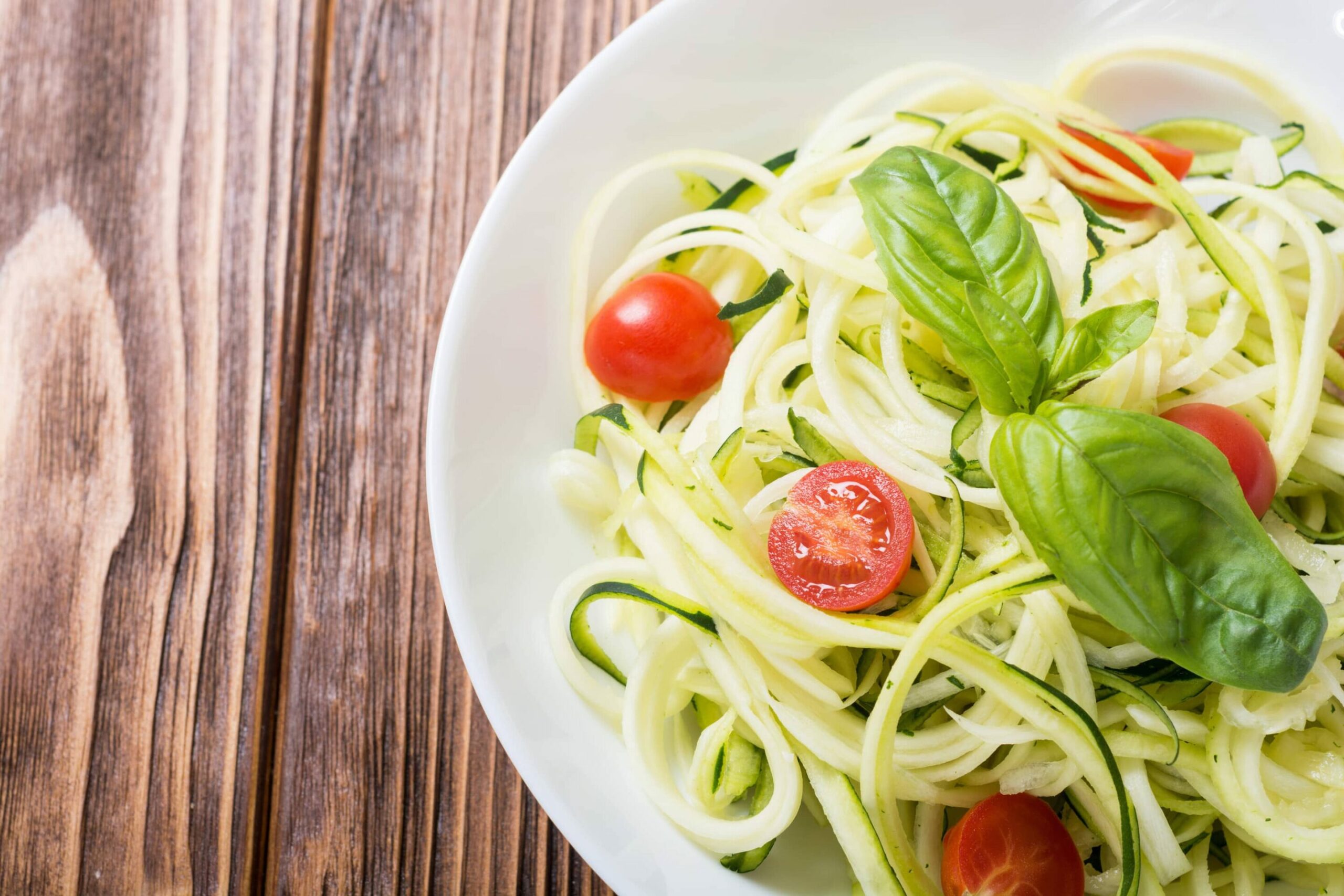 Creamy Garlic & Basil Zucchini Noodles | Real Food RN