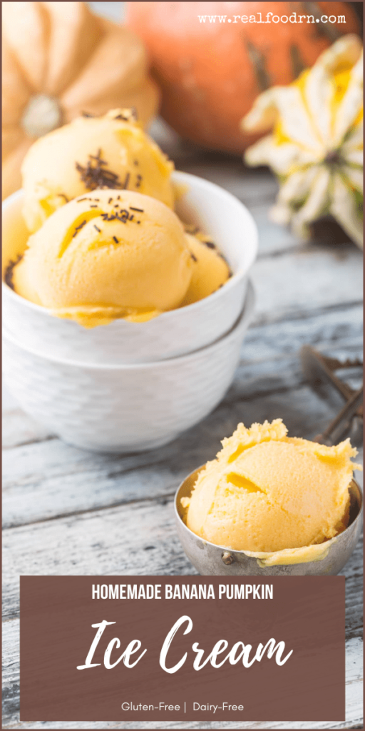 Homemade Dairy-Free Banana Pumpkin Ice Cream | Real Food RN