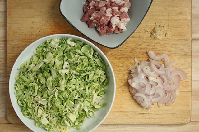 Low Carb Warm Bacon Brussels Slaw | Real Food RN