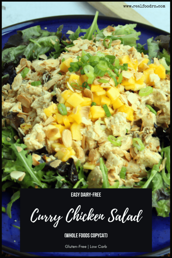 Easy Dairy-Free Curry Chicken Salad (Whole Foods Copycat) | Real Food RN