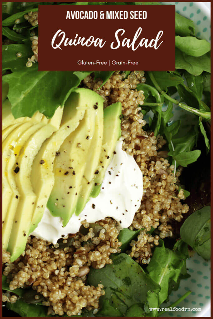 Grain-Free Avocado & Mixed Seed Quinoa Salad | Real Food RN